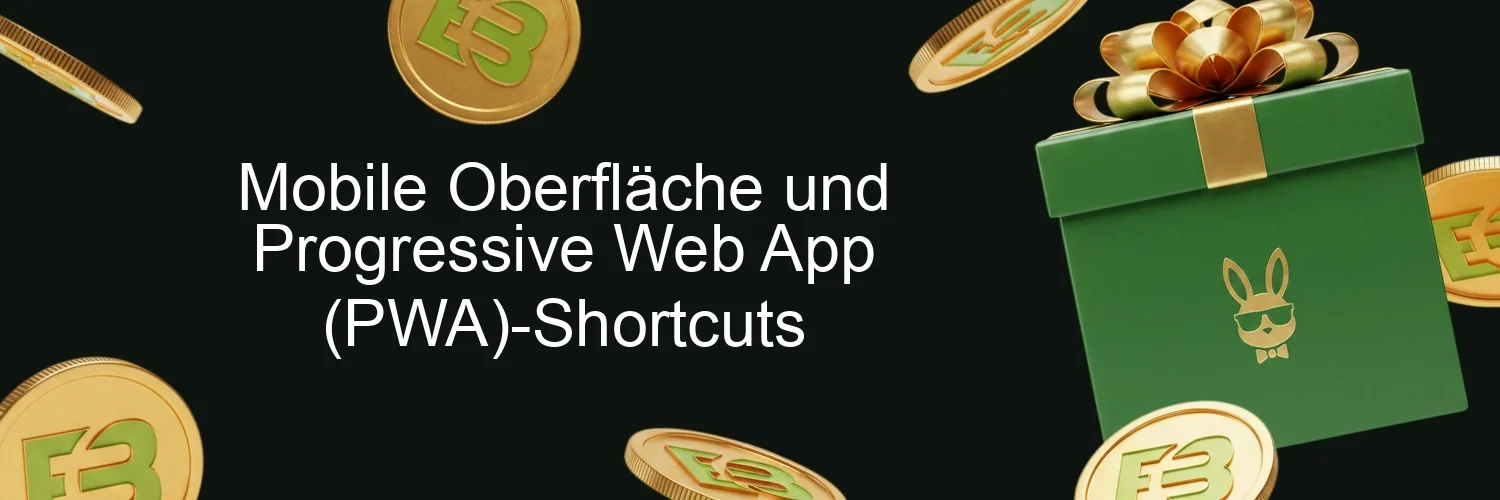 Mobile Oberfläche und Progressive Web App (PWA)-Shortcuts Mobile Oberfläche und Progressive Web App (PWA)-Shortcuts